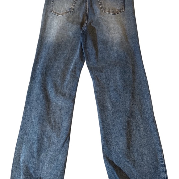 Almost Famous Distressed Wide Leg Jeans Size 7 - Picture 10 of 11